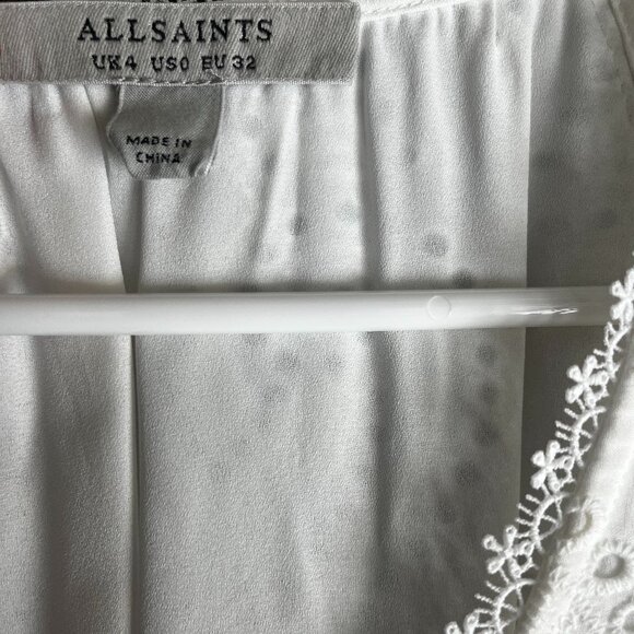 All Saints White Lace Midi Dress - Picture 3 of 6